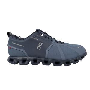 On Cloud 5 Running Shoes Mens 12 Waterproof Navy Metal Low-Top Athletic